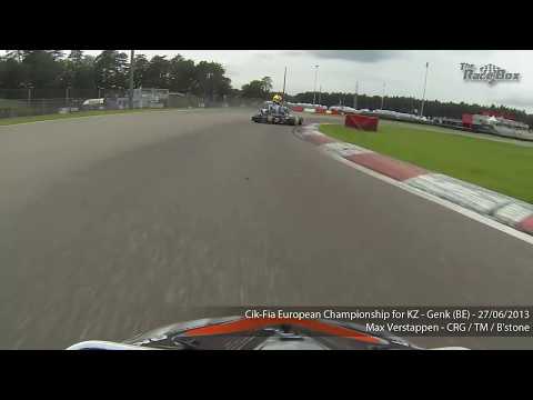 Onboard Max Verstappen's fastest karting lap of Genk European Championship 2013, part 2