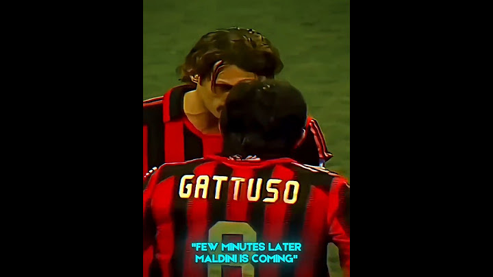 Gattusso only fears Maldini 💀☠️