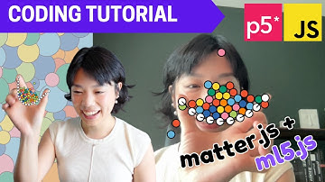 p5.js Coding Tutorial | Interactive Bridge with Bouncing Balls (matter.js + ml5.js)