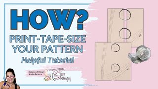 My Digital Sewing Patterns 🧵 How to print tape and size my Sewing Patterns #diysewing #pdfpattern