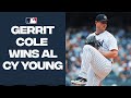 Yankees gerrit cole unanimously wins the 2023 american league cy young award 2023 highlights