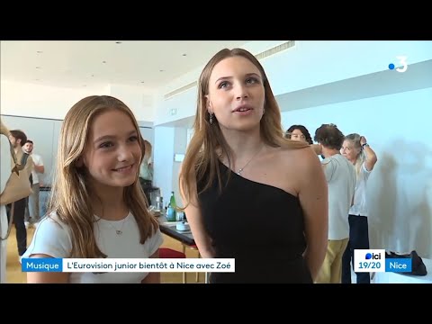Zoé Clauzure (🇨🇵 JESC 2023) and Carla Lazzari (🇨🇵 JESC 2019) on Ici 19/20 Nice (27/09/2023)