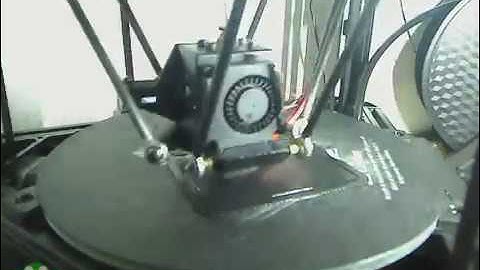 Anycubic Kossel Plus printing Rasberry Pi 3 with LCD case