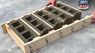 I Can Cast 5 Coupling Bricks At Once From Pallets - Simple And Effective