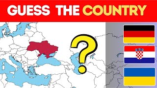 Guess The Country on The Map | Geography Quiz Challenge