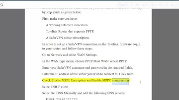 Set up SaferVPN PPTP on Totolink router