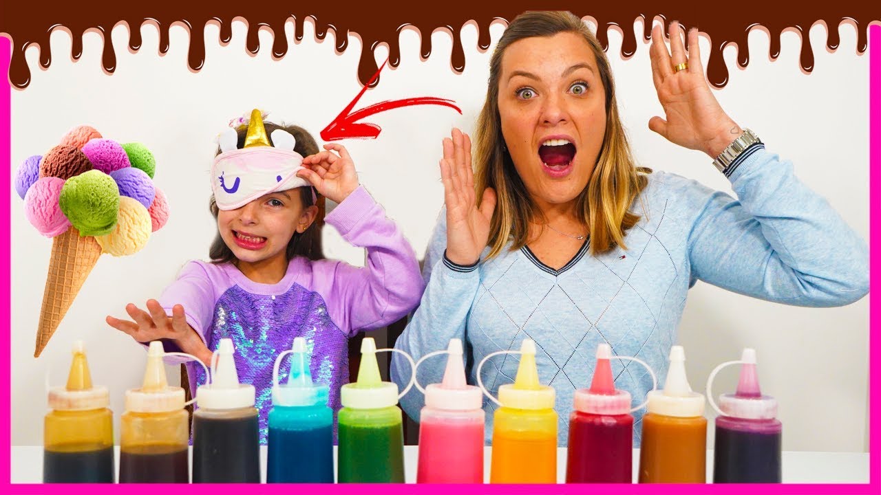 Desafio Colorindo com 3 cores o Sorvete com Laurinha e Helena 3 Marker Challenge ice cream