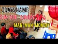 7 days name। Sun-sun-sunday | man-man-monday I 7 दिनों का नाम कविता के माध्यम से