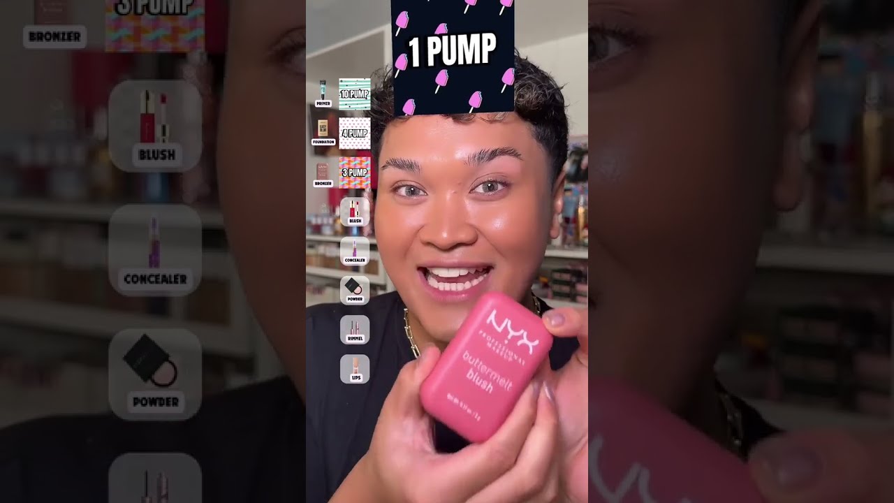 Tiktok Filter Chooses How Many Pumps Of Makeup DRUGSTORE MAKEUP Sean Anthony