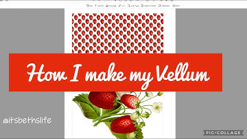 How I Make My Own Vellum for Planning