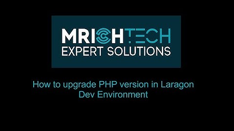How to Upgrade PHP version in Laragon