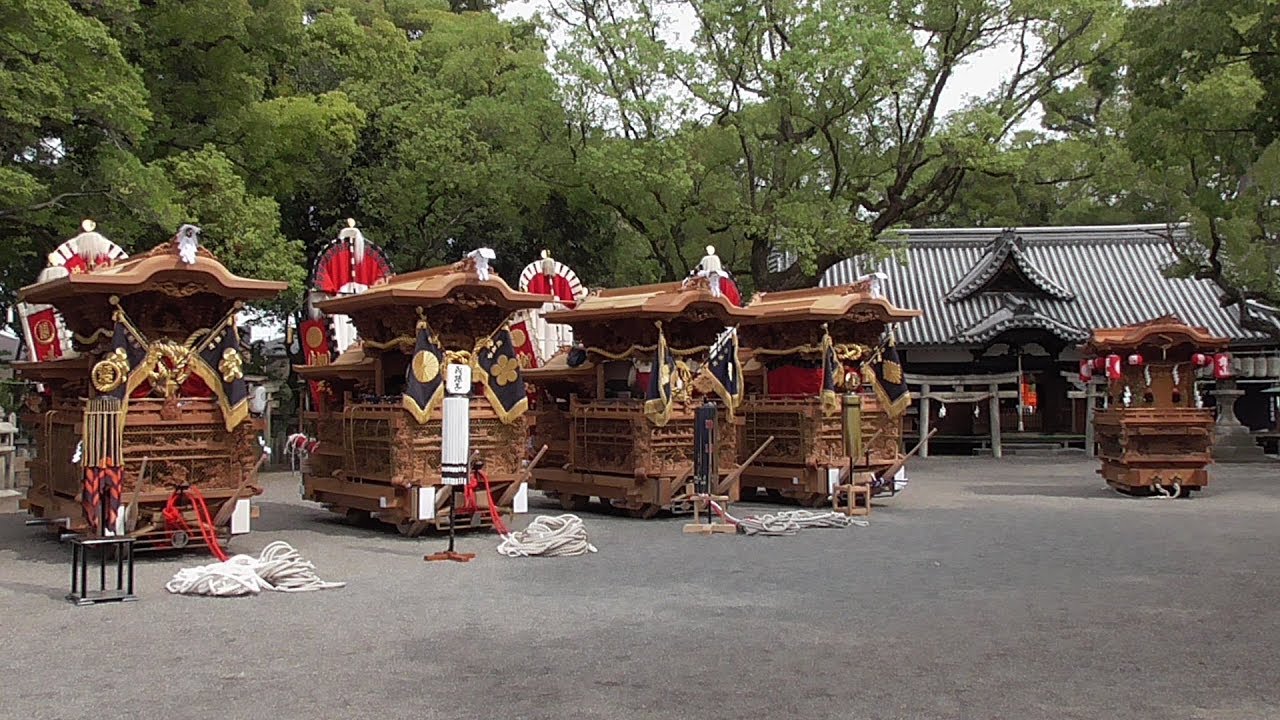 平成29年泉大津市穴師神社本殿修復記念 だんじり記念撮影 CU板原町