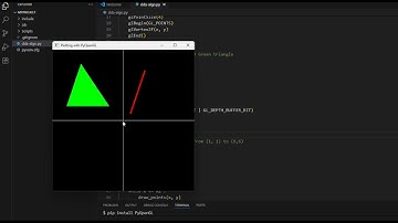 Lab 2 Part 2 | How to Implement DDA Algorithm & Draw Triangle in Python OpenGL