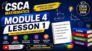 CSCA Mathematics | Module 4 Lesson 1 | Probability & Statistics | CSCA Preparation Course