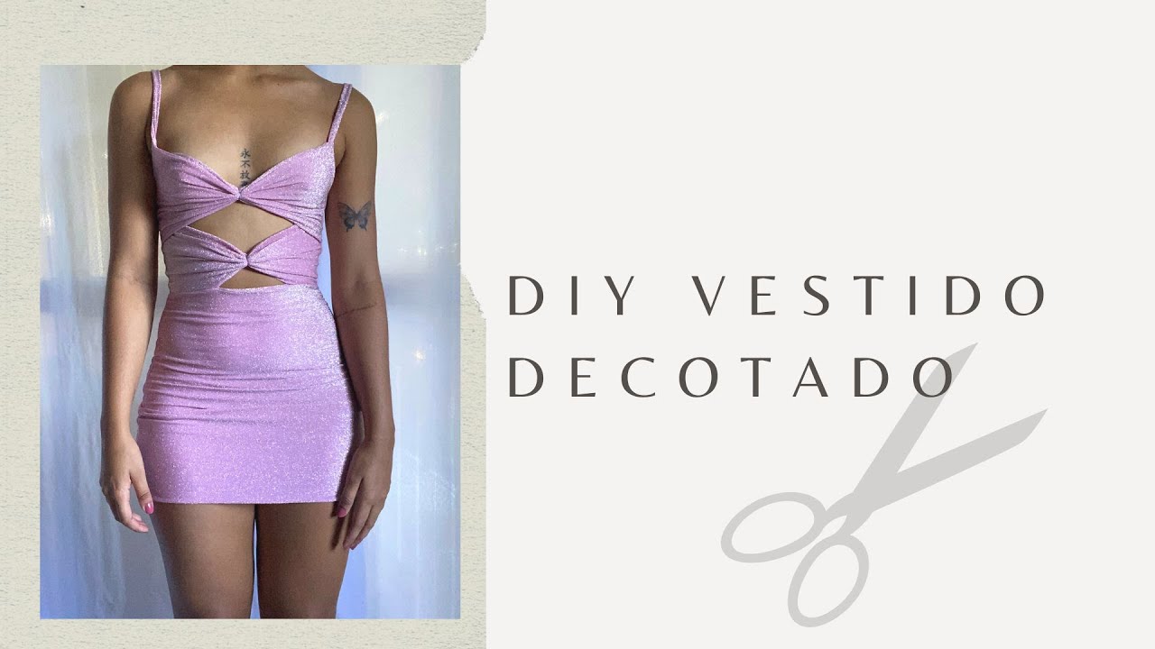 Tutorial vestido decotado brilhoso