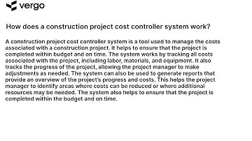Understanding Construction Project Cost Control
