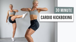 30 MIN CARDIO KICKBOXING + ABS - High Intensity Full Body Cardio Workout - No Equipment