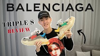 Balenciaga Triple S Review!! + On feet!! | KVINKICKZ