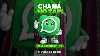 Salvem o nosso contato! Será um prazer atendê-la você!!!#BrechóDoFabrício #WhatsApp #Contato