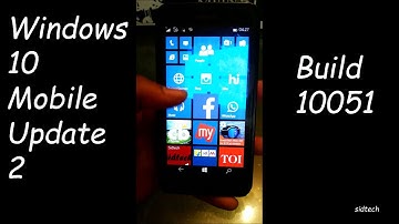 Windows Phone 10 Update 2  Build 10051 on Lumia 630