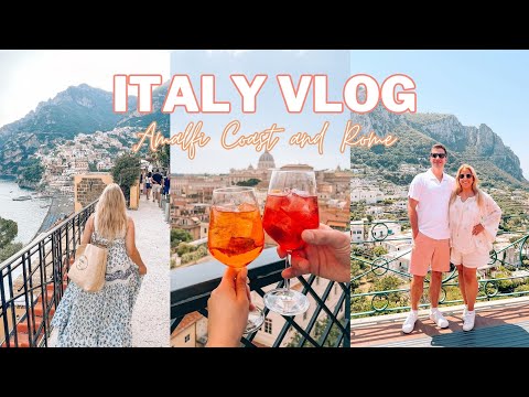 ITALY TRAVEL VLOG | part 1- Exploring the Amalfi Coast + Rome, newlywed trip, our friend's wedding