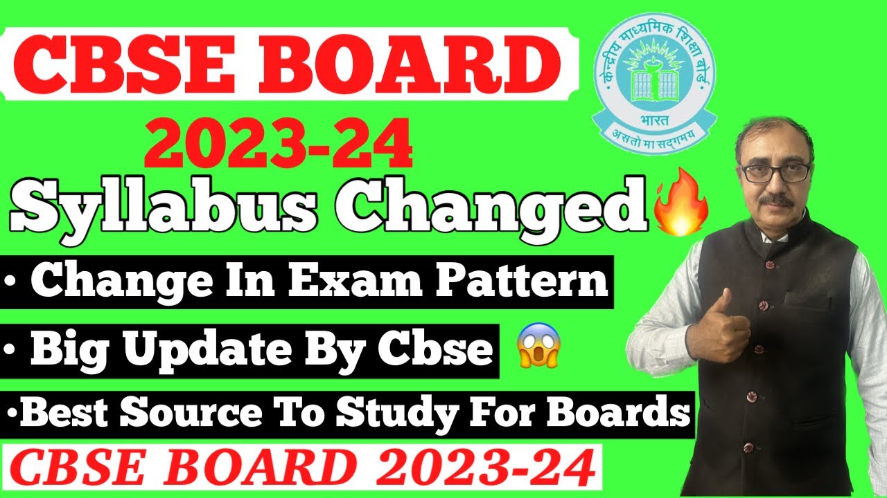 Cbse Board Change In Syllabus 🔥 - Big Update By Cbse For Class 10 & 12 ...