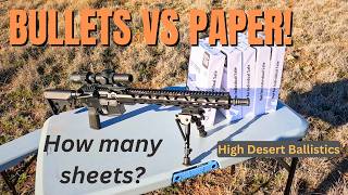 How Much Paper Does it Take to Stop a Bullet?