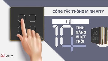CÔNG TẮC THÔNG MINH VITY 4 NÚT CHỮ NHẬT