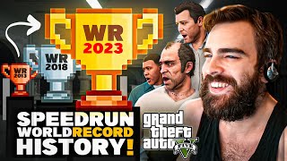 How Speedrunners Destroyed GTA 5 Over 10 Years - World Record Progression