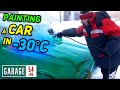 Painting a car in -30 degree weather