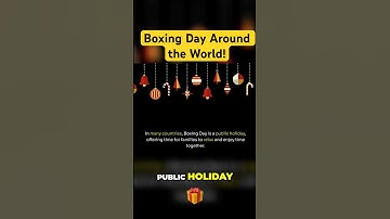🌍 Boxing Day: Global Traditions & Charity! 🎁🤝 #boxingday #facts #history
