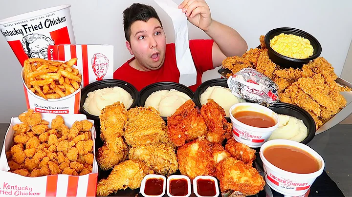 $100 Worth of KFC  MUKBANG