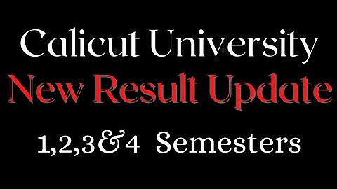 Calicut University Results Published