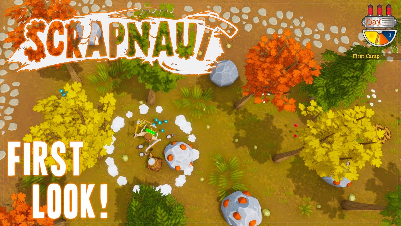 OPEN WORLD BASE BUILDING SURVIVAL GAME Scrapnaut Gameplay 01 YouTube