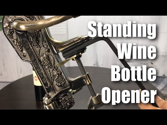 Antique Bronze Corkscrew Wine Bottle Opener Stand Review 