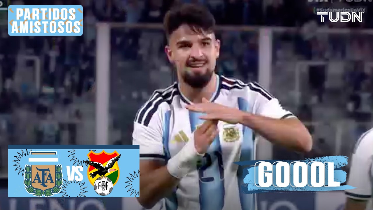 ¡EL CUARTO! Gol del Flaco López | Argentina vs Bolivia | Amistoso - Fecha FIFA 2026 | TUDN