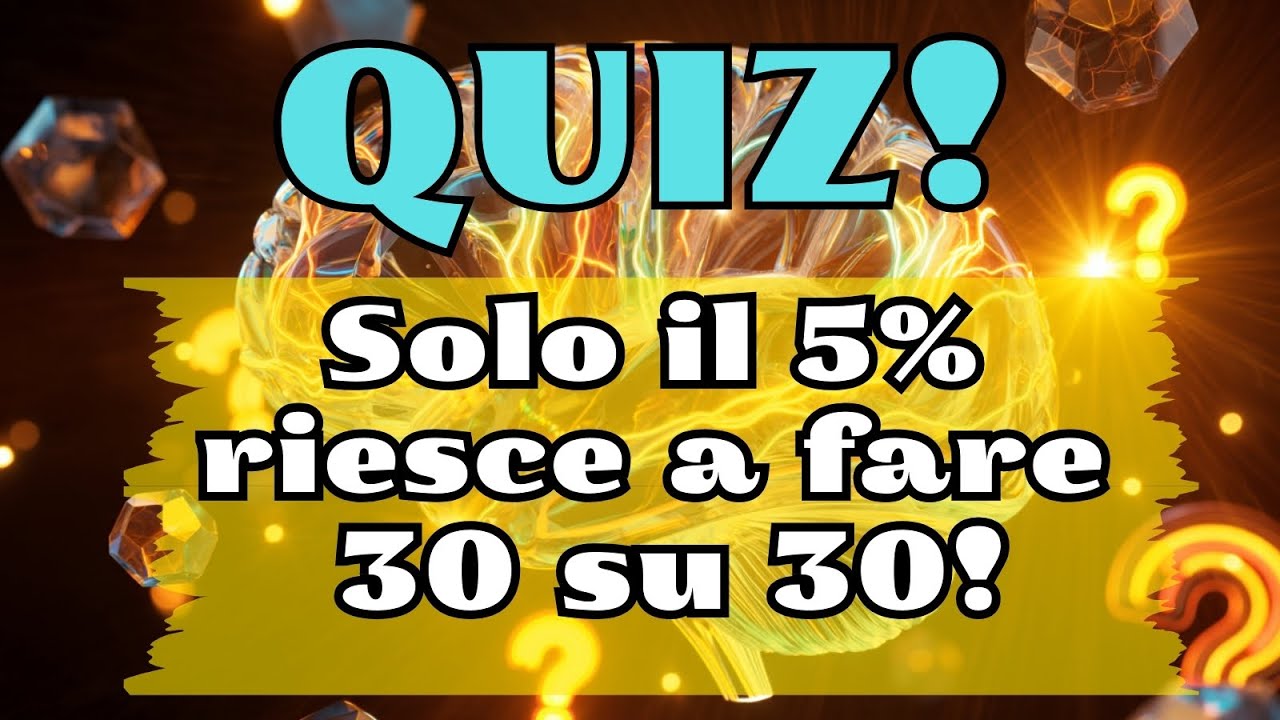 Solo l’1% riesce a finire questo Test di Cultura Generale! 🔥 30 Domande, 3 Livelli + Bonus