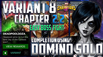 VARIANT 8.2.2 EASY SOLO using DOMINO with Synergies | EASY PATH & BOSS | Marvel Contest Of Champions