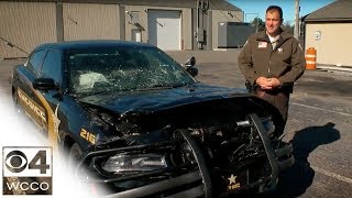 County Sheriff Hits Deer with Squad Car