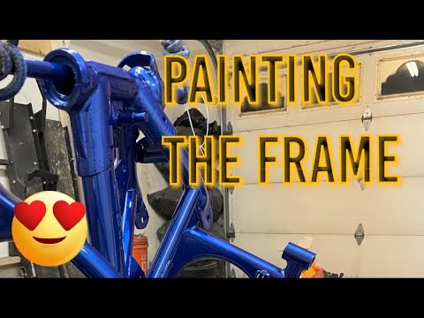 Painting A Vintage Motorcycle Frame- DIY Restoration Project