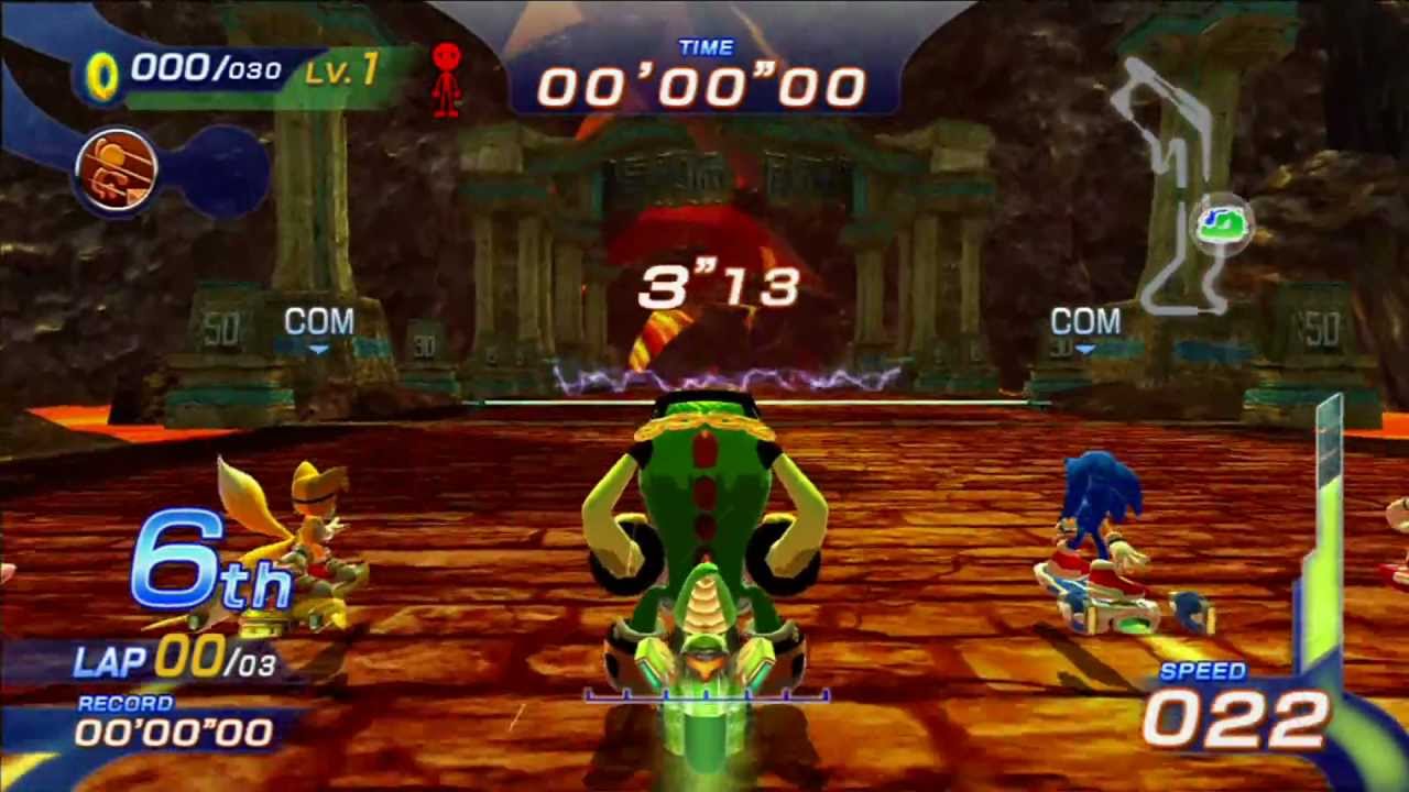 Sonic Free Riders: Magma Rift (Expert / Free Race) [1080 HD] - YouTube