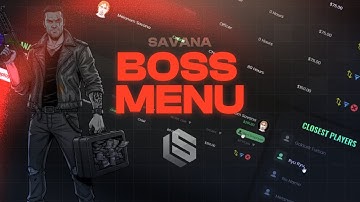 [QB/ESX/QBOX] FiveM | Advanced Boss Menu Script | savana-bossmenu