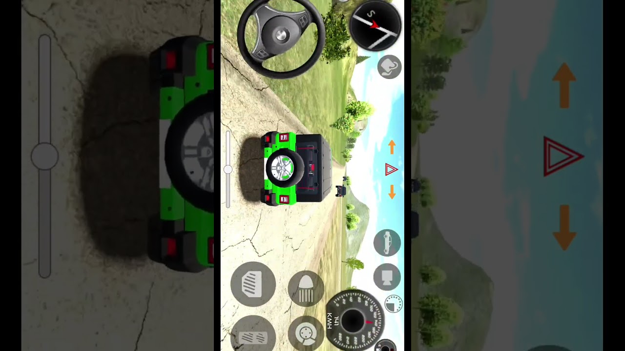 Modified Mahindra Thar 👿 new driving long jump challenge 🎯 Indian Cars Simulator 3D gadi wala games