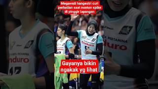 Megawati Hangestri Steals Attention While Practicing Spike On The Sidelines