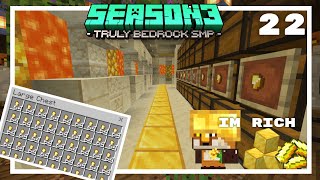 Gold Farm Is Done And Working! - Truly Bedrock Season 3 Minecraft SMP Episode 22