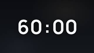 60 Minute Timer ⏳ Calm Focus Countdown · 3 2 1 GO Start