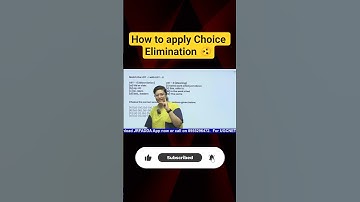 How to apply Choice Elimination in UGC NET Exam #shorts #shortsfeed