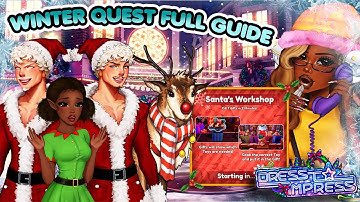 🎄 DTI CHRISTMAS UPDATE WINTER QUEST FULL TUTORIAL 🎄 Roblox Dress to Impress