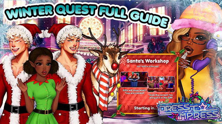 🎄 DTI CHRISTMAS UPDATE WINTER QUEST FULL TUTORIAL 🎄 Roblox Dress to Impress