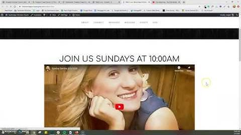 How To Setup And Embed A YouTube Livestream of Your Church Service